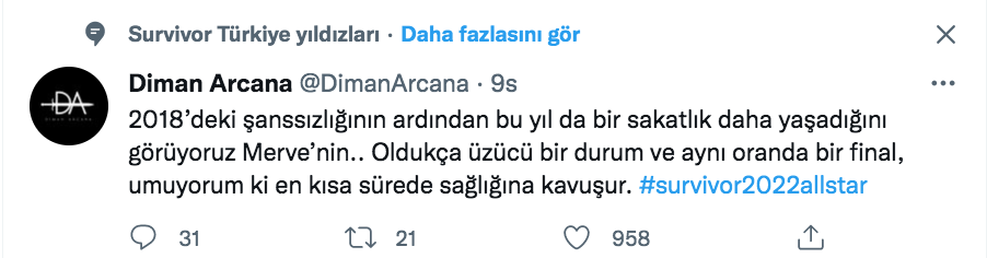 diman arcana dan dikkat ceken merve aydin yorumu